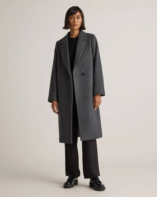 Italian Wool Classic Single-Breasted Coat